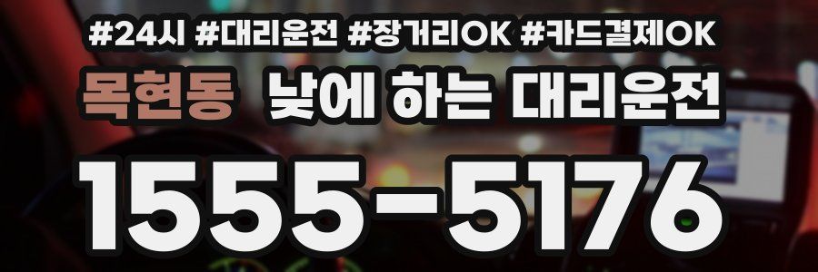 목현동 낮에 하는 대리운전