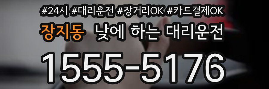 장지동 낮에 하는 대리운전