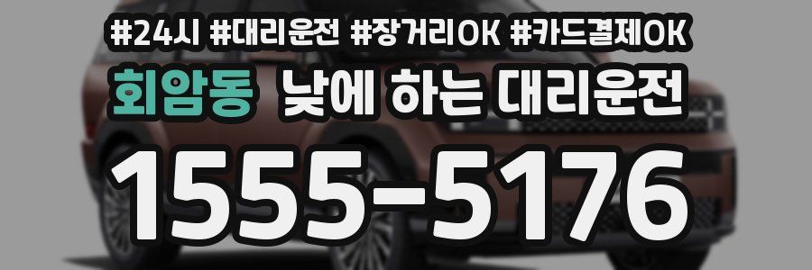 회암동 낮에 하는 대리운전