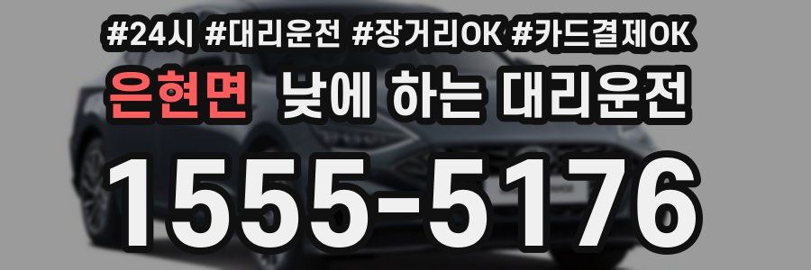 은현면 낮에 하는 대리운전