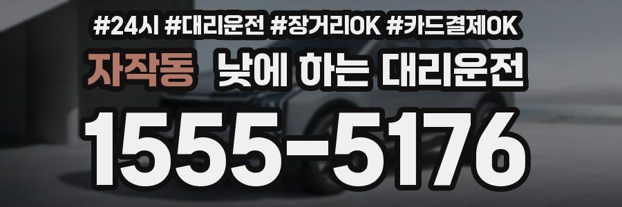 자작동 낮에 하는 대리운전