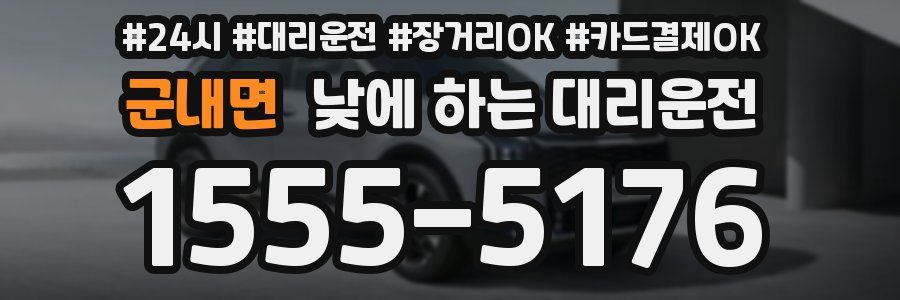 군내면 낮에 하는 대리운전