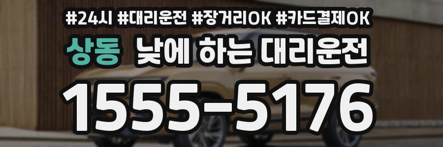 상동 낮에 하는 대리운전