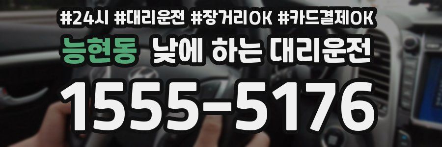 능현동 낮에 하는 대리운전