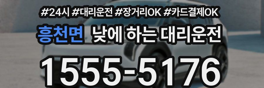 흥천면 낮에 하는 대리운전