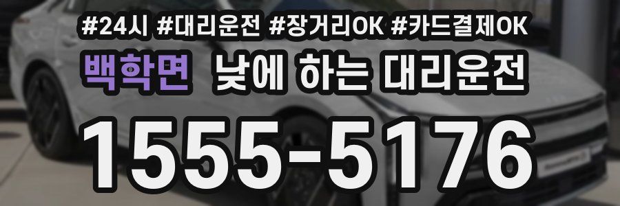 백학면 낮에 하는 대리운전