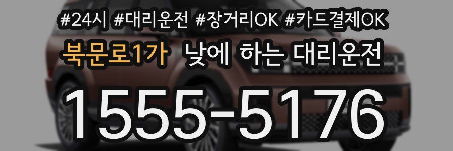 북문로1가 낮에 하는 대리운전