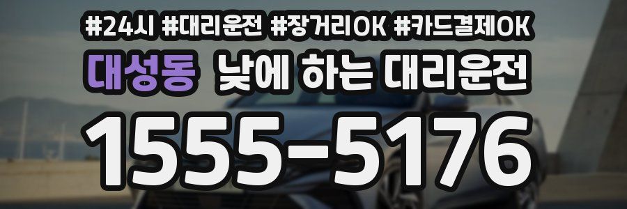 대성동 낮에 하는 대리운전