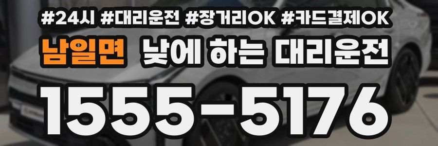 남일면 낮에 하는 대리운전