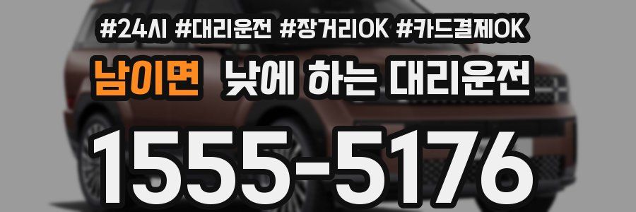 남이면 낮에 하는 대리운전