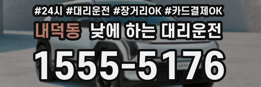 내덕동 낮에 하는 대리운전