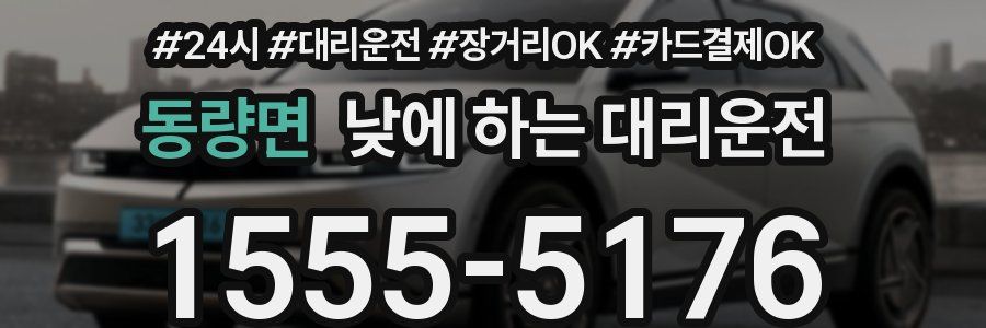 동량면 낮에 하는 대리운전