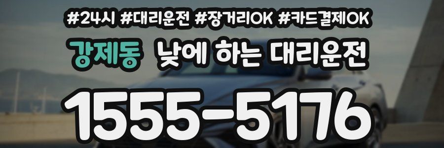 강제동 낮에 하는 대리운전