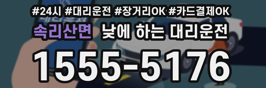 속리산면 낮에 하는 대리운전