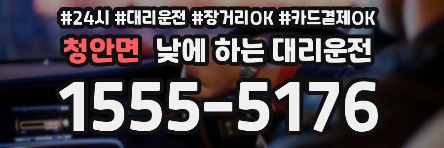 청안면 낮에 하는 대리운전