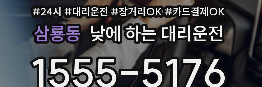 삼룡동 낮에 하는 대리운전