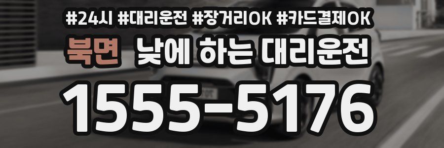 북면 낮에 하는 대리운전