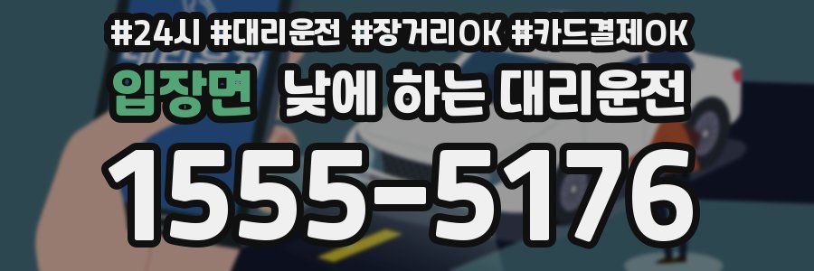 입장면 낮에 하는 대리운전