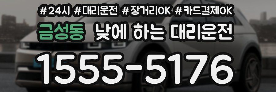 금성동 낮에 하는 대리운전