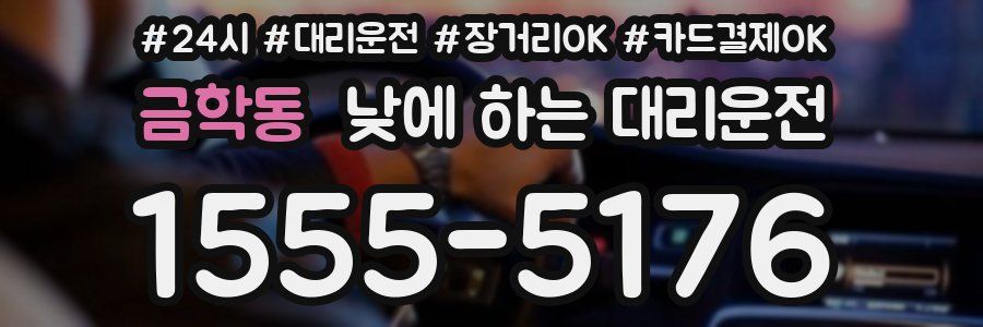 금학동 낮에 하는 대리운전