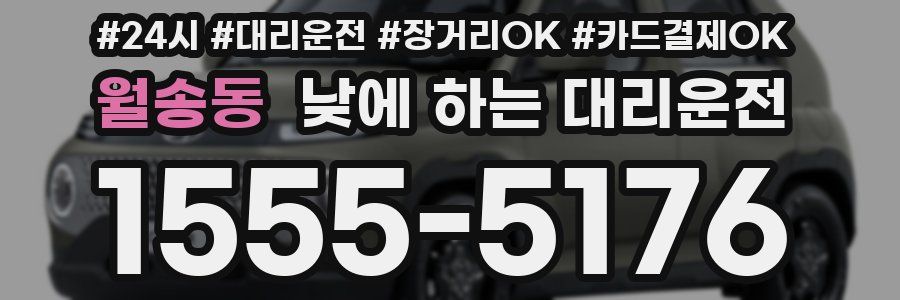 월송동 낮에 하는 대리운전