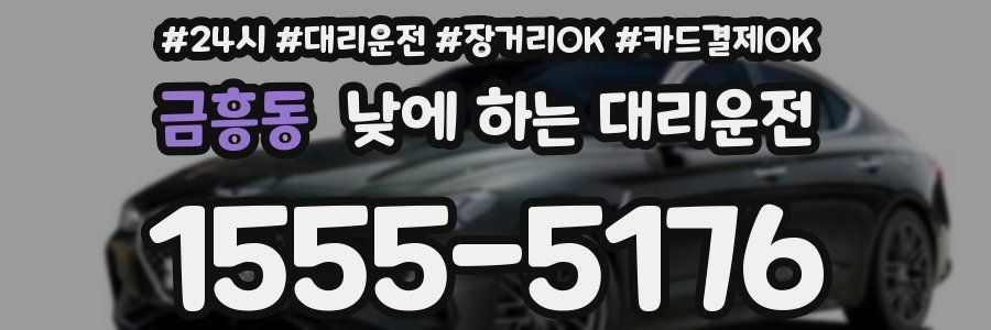 금흥동 낮에 하는 대리운전