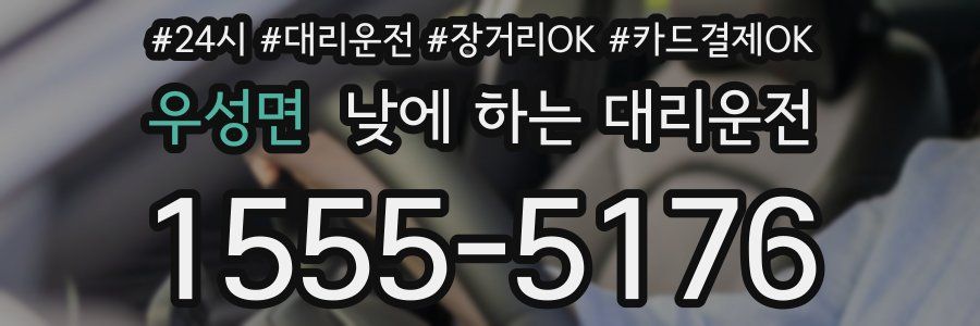 우성면 낮에 하는 대리운전