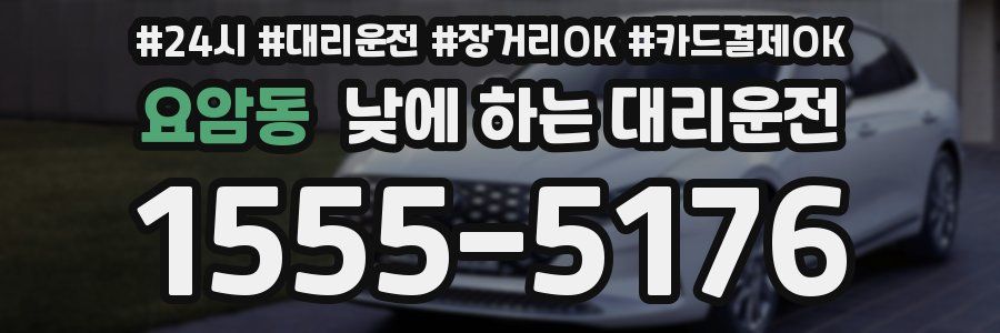 요암동 낮에 하는 대리운전