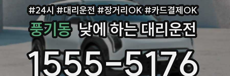 풍기동 낮에 하는 대리운전