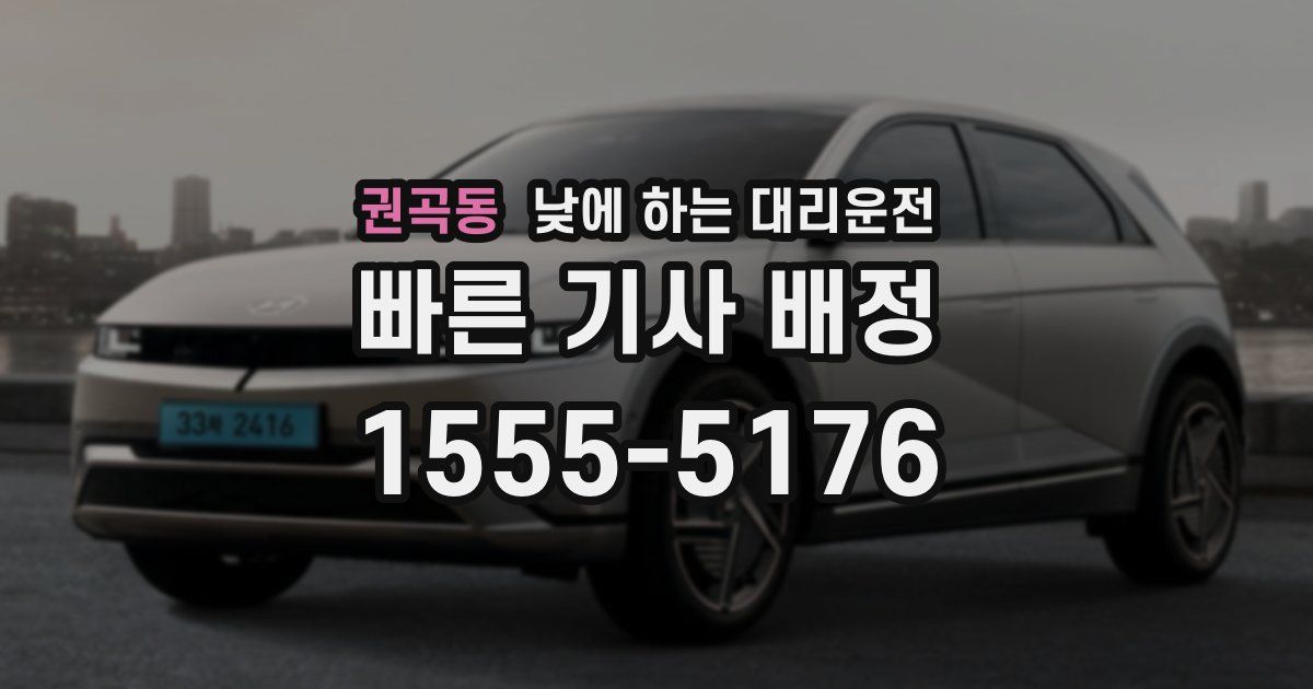권곡동 낮에 하는 대리운전