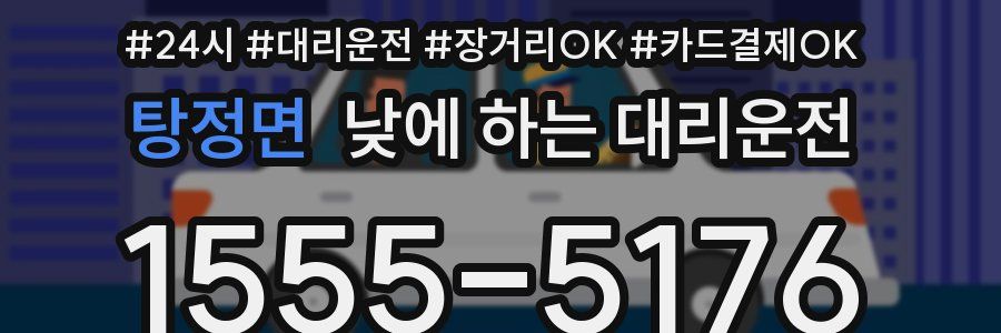 탕정면 낮에 하는 대리운전
