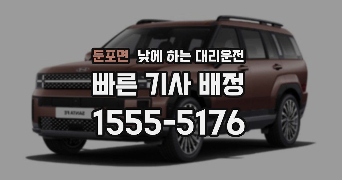 둔포면 낮에 하는 대리운전