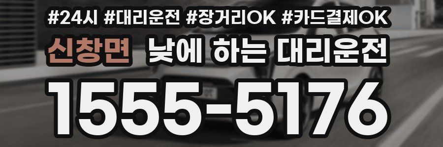 신창면 낮에 하는 대리운전