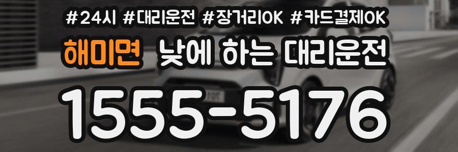 해미면 낮에 하는 대리운전