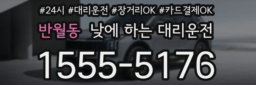 반월동 낮에 하는 대리운전
