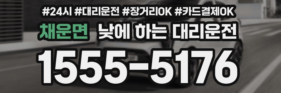 채운면 낮에 하는 대리운전