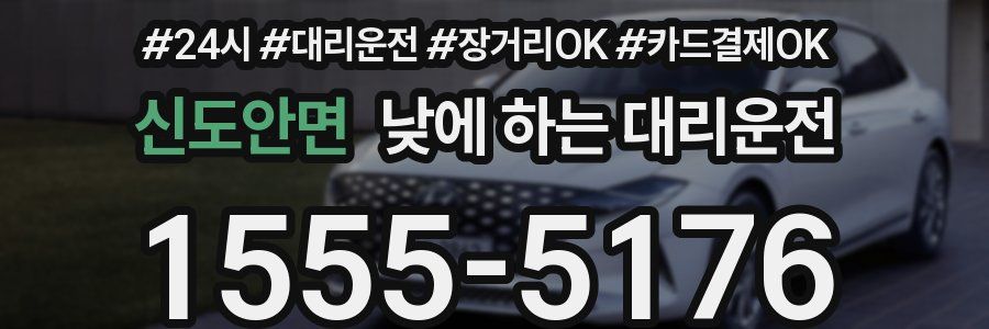 신도안면 낮에 하는 대리운전