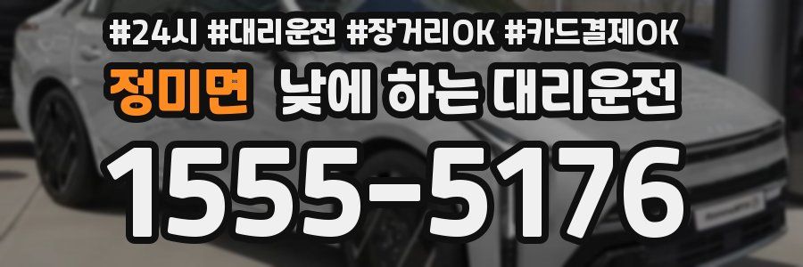 정미면 낮에 하는 대리운전