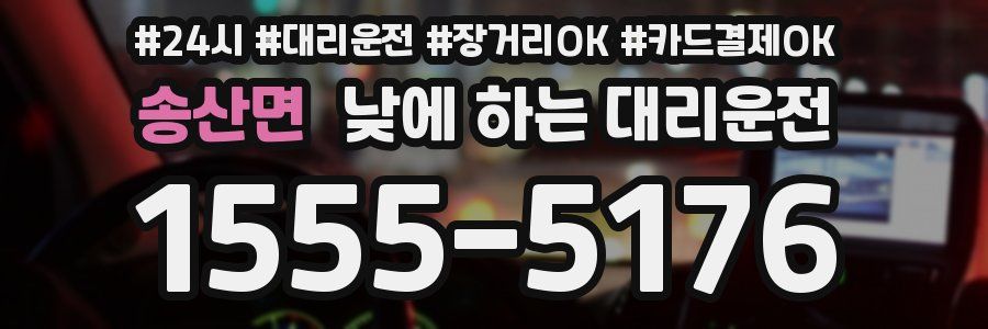 송산면 낮에 하는 대리운전