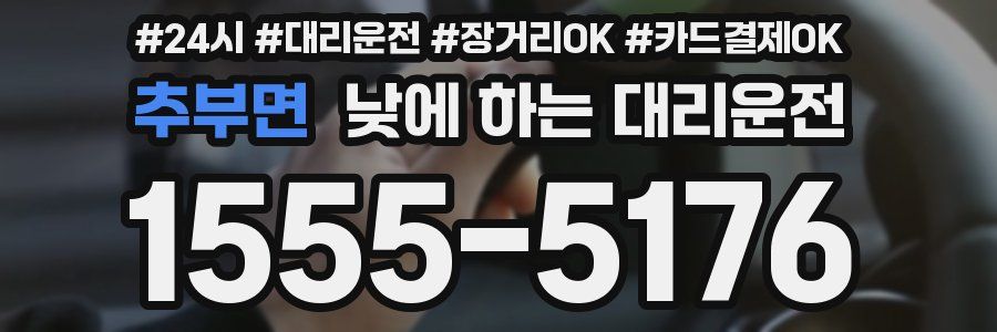추부면 낮에 하는 대리운전