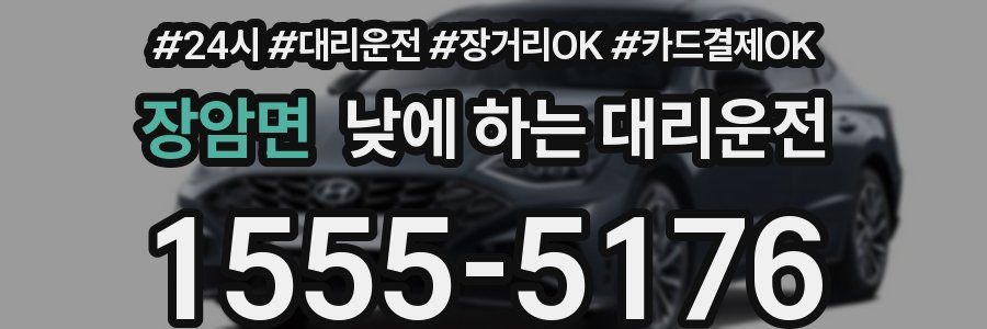 장암면 낮에 하는 대리운전