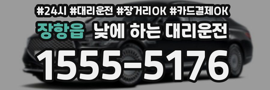 장항읍 낮에 하는 대리운전