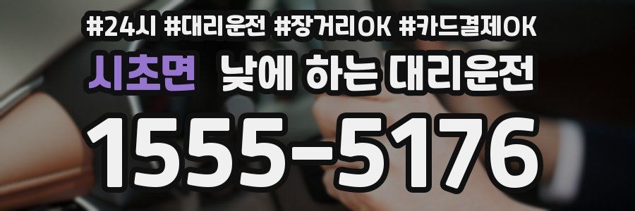 시초면 낮에 하는 대리운전