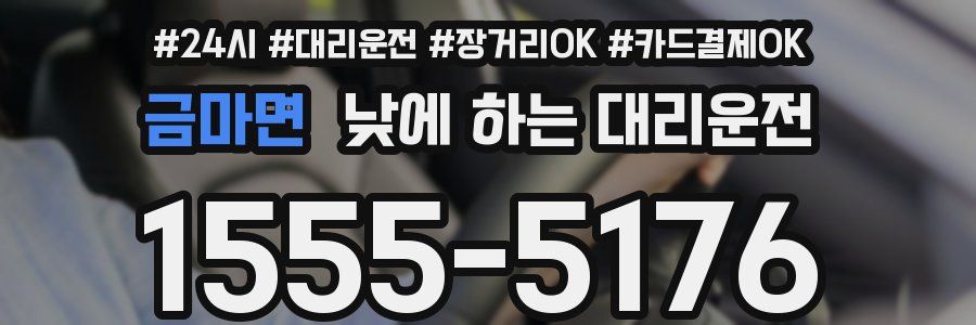 금마면 낮에 하는 대리운전