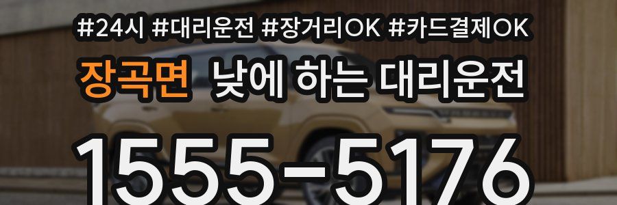 장곡면 낮에 하는 대리운전