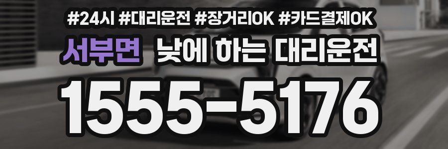 서부면 낮에 하는 대리운전