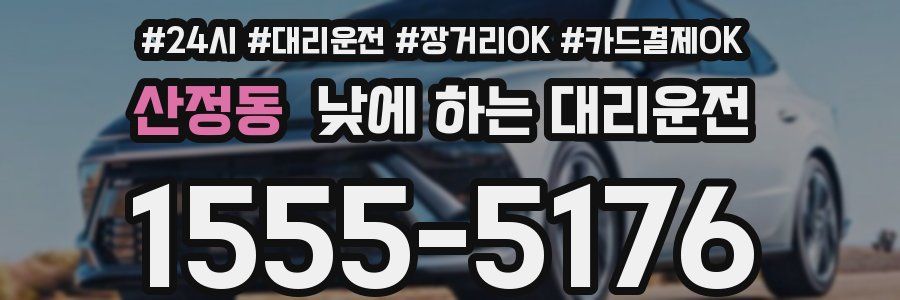 산정동 낮에 하는 대리운전