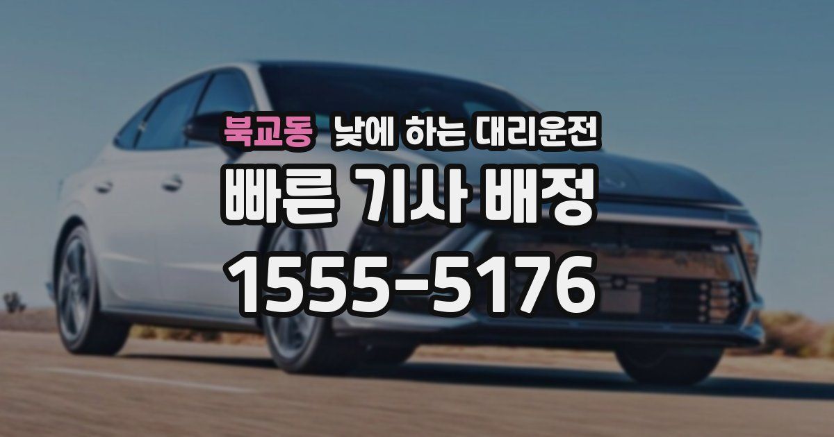 북교동 낮에 하는 대리운전