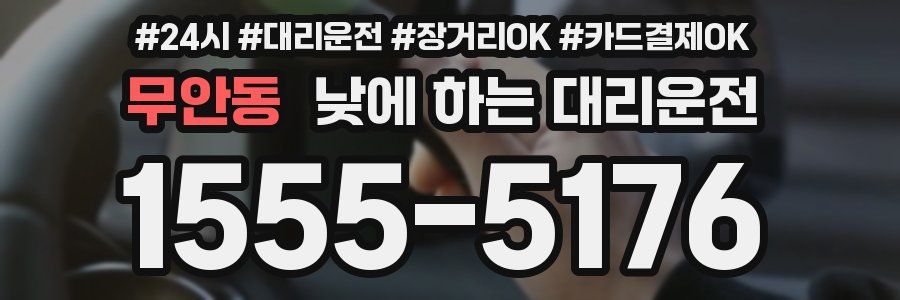 무안동 낮에 하는 대리운전