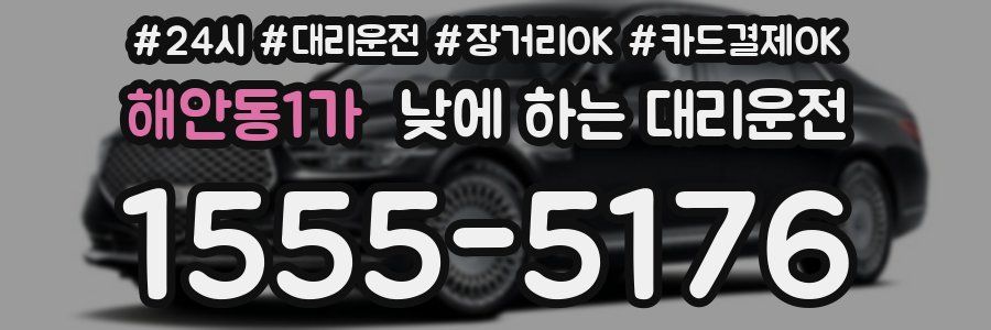 해안동1가 낮에 하는 대리운전